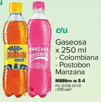 Surtimax Gaseosa x 250 ml - Colombiana - Postobon Manzana oferta