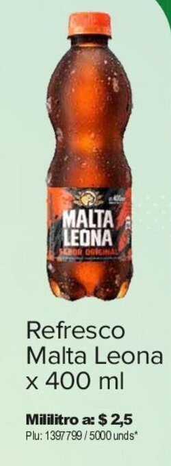 Surtimax Refresco Malta Leona x 400 ml oferta