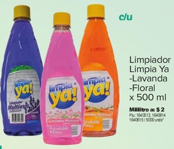 Surtimax Limpiador Limpia Ya -Lavanda -Floral x 500 ml oferta