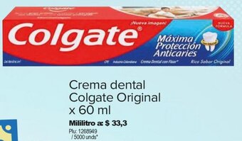 Surtimax Crema dental Colgate Original x 60 ml oferta