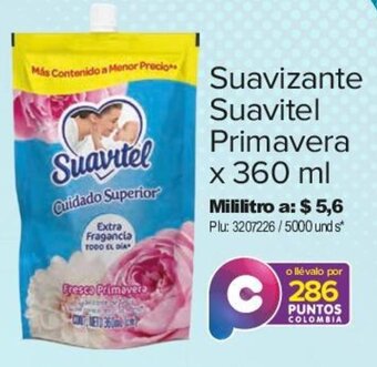 Surtimax Suavizante Suavitel Primavera x 360 ml oferta