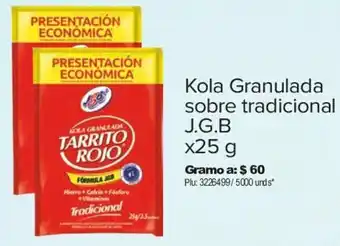 Surtimax Kola Granulada sobre tradicional J.G.B x25 g oferta