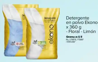 Surtimax Detergente en polvo Ekono x 360 g - Floral - Limón oferta