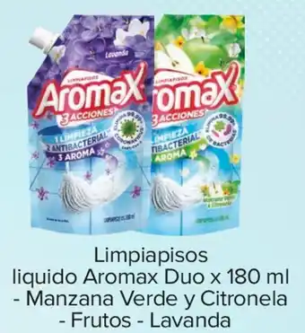 Surtimax Limpiapisos liquido Aromax Duo x 180 ml - Manzana Verde y Citronela - Frutos - Lavanda oferta