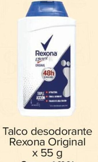 Surtimax Talco desodorante Rexona Original x 55 g oferta