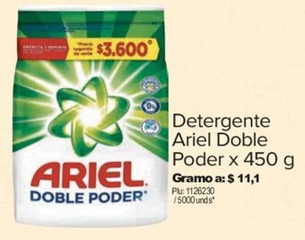 Surtimax Detergente Ariel Doble Poder x 450 g oferta