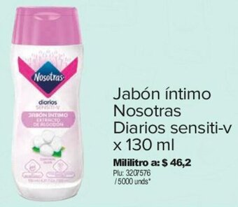 Surtimax Jabón íntimo Nosotras Diarios sensiti-v x 130 ml oferta