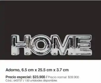 Panamericana Adorno, 6.5 cm x 25.5 cm x 3.7 cm oferta