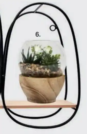 Panamericana Planta artificial con base en madera, 10 cm oferta