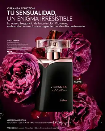 Ésika VIBRANZA ADDICTION Parfum 45 ml oferta
