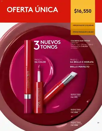 Ésika COLORFIX DU 2.6 ml -2 g/.09 fl.oz. oferta