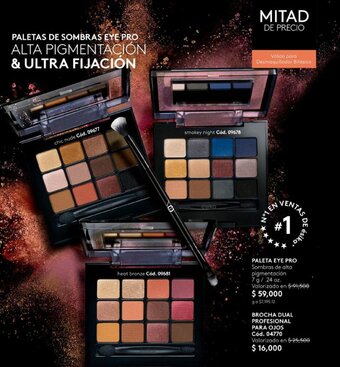 Ésika PALETA EYE PRO Sombras de alta pigmentación 7 g/24 oz. oferta