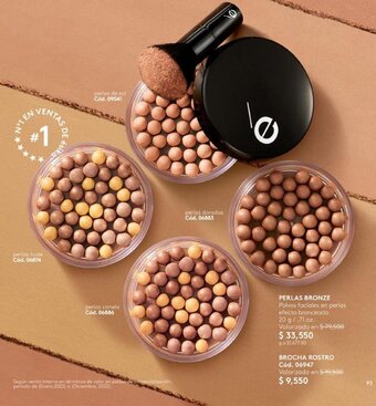 Ésika PERLAS BRONZE Polvos faciales en perlas efecto bronceado 20 g / 71 oz. oferta