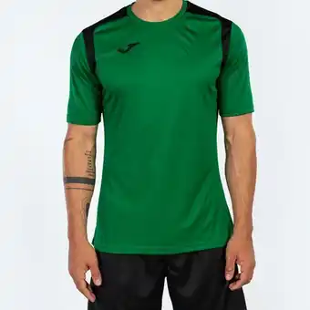 Joma Camiseta manga corta hombre championship v verde negro oferta
