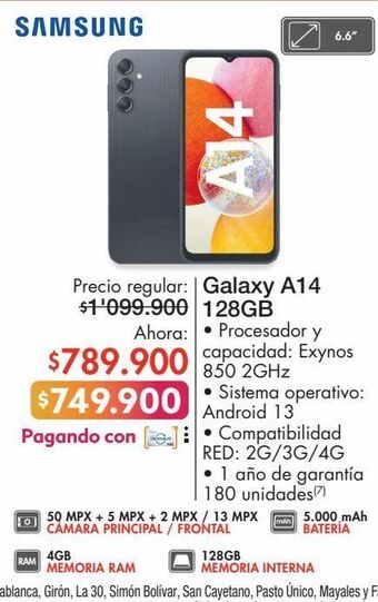 Galaxy a14 128gb