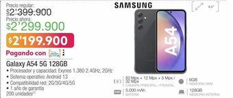 Jumbo Samsung galaxy a54 5g 128gb oferta