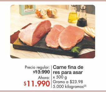 Metro Carne fina de res para asar x 500 g oferta