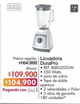 Metro Licuadora durapro oferta