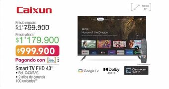 Jumbo Caixun smart tv fhd 43 • ref. c43vafg oferta
