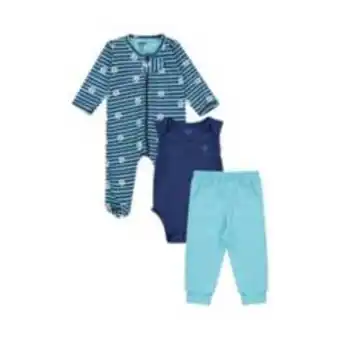Falabella Set x3 pijama body y pantalón para bebé bium oferta