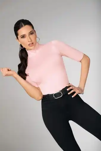 Pacífika Body manga tres cuartos rosado oferta