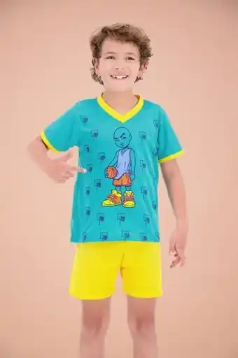 Surtitodo Pijama para niño color verde ref: 001684 - kalor oferta