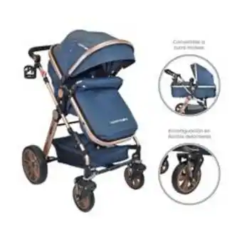Falabella Coche bebe moises alizze happy baby azul oferta