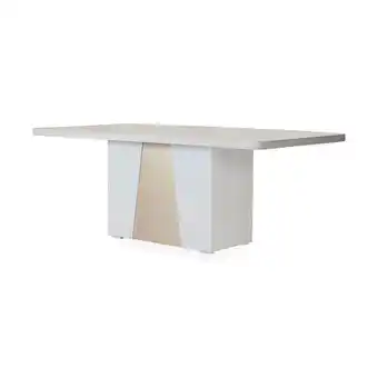 Muebles Jamar Base comedor 8 puestos roma marmolizado,champaña oferta