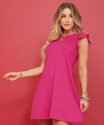 Amelissa Vestido corto casual merlina fucsia oferta