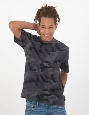 American Eagle Camiseta ae manga corta camuflada oferta
