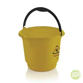 Estra Balde 9l amarillo - piso mojado oferta
