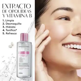 Ésika Set antiedad: agua micelar + sérum facial + crema de rostro 40+ triple acción oferta