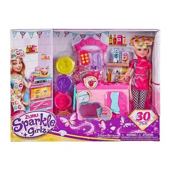 Alkosto Juguete set muñeca chef con accesorios sparkle girlz oferta