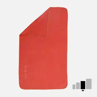 Decathlon Toalla microfibra talla l 80 x 130 cm naranja rayas | natación nabaiji oferta