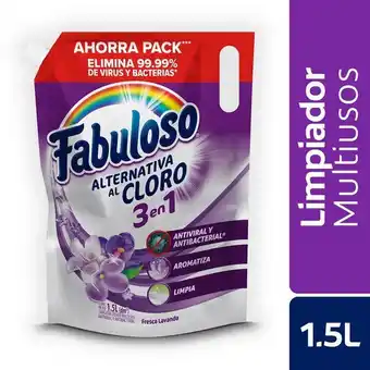 Carulla Limpia pisos alternativa al cloro lavanda fabuloso 1500 ml oferta