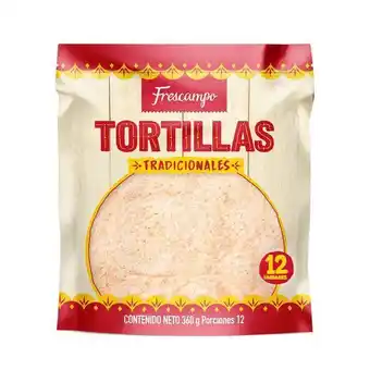 Éxito Tortilla de harina x 12 unidades frescampo 360 gr oferta