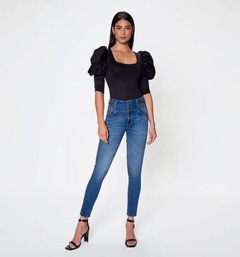 Studio F Jean ultraslim con cierres decorativos e oferta