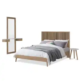 Muebles Jamar Alcoba doble cavani gris plomo, natural oferta