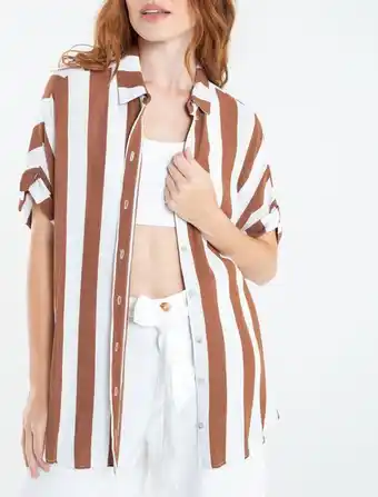 Naf Naf Camisa manga corta oversize oferta