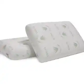 Brissa Set x 2 almohadas aloe vera 60 x 40 x 14 cm blanco oferta