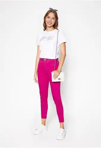 ELA Jean tiro alto basico magenta oferta