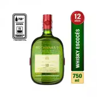 Home Sentry Whisky buchanans 6388 x 750ml 12 anos oferta