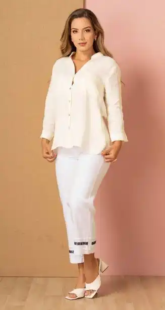 Gino Passcalli Blusa 100% lino oferta