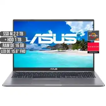 Linio Portatil asus amd ryzen 5 3500u ssd 2tb +hdd 1tb ram 16gb fhd 15.6 oferta