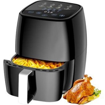 Linio Freidora de aire 4.5l panel de control digital negro oferta