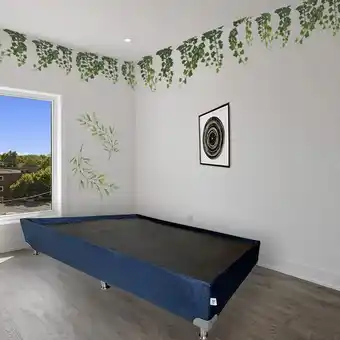 Éxito Cama base doble 140x190 entera con pestaña color azul navy oferta