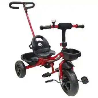 Linio Triciclo paseador con guía para niños niñas bebe original 6065 rojo oferta