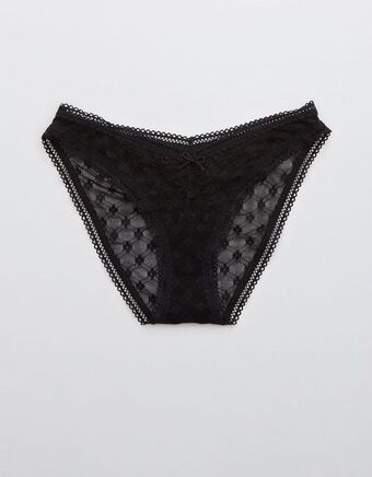 American Eagle Parte inferior del bikini aerie encaje de picnic de corte alto oferta