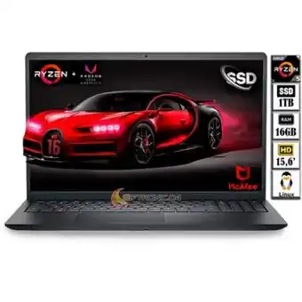 Linio Portátil dell 156 amd r5-3450u ram 16gb 1tb ssd black oferta