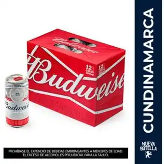 Linio Pack x12 cerveza budweiser lata 269 ml oferta